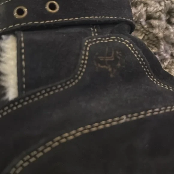 Salomon Women Lhasa Black Suede Fur Winter Snow Boots - Picture 16 of 16